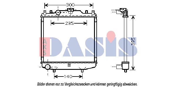 AKS DASIS Radiators, Motora dzesēšanas sistēma 320300N